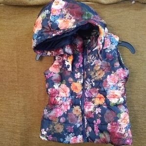 Flower Puffer Vest